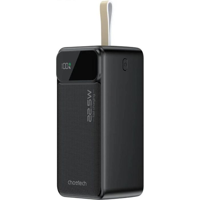 Зовнішній акумулятор (павербанк) Choetech B732 50000mAh 22.5W Black