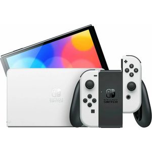 Портативна ігрова приставка Nintendo Switch Oled with White Joy-Con