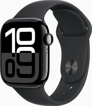 Смарт-годинник Apple Watch Series 10 Gps Cellular 42mm Jet Black Alu. Case w. Black Sport Band - S/M (MWX63)