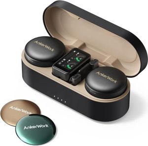 Мікрофонна радіосистема для камери/ для смартфона Anker AnkerWork M650 (2 TX 1 RX) Combo Black