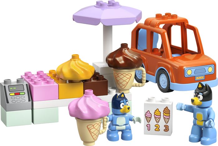 Блоковий конструктор Lego Duplo Bluey Подорож з морозивом з Блуї (10458)