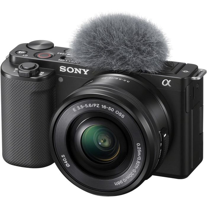 Компактний фотоапарат зі змінним обєктивом Sony ZV-E10 kit (16-50mm) Black (ILCZVE10LB.CEC)
