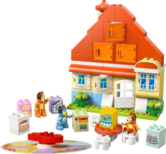 Блоковий конструктор Lego Duplo Bluey Родинний будинок Блуї з грою на запамятовування (10459)