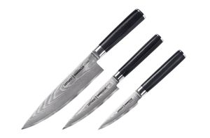Набір із 3 ножів у подарунковій коробці Samura Damascus (SD-0220)