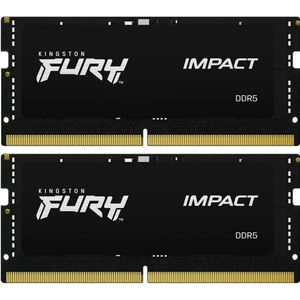 Память для ноутбуків Kingston Fury 32 GB (2x16GB) SO-DIMM DDR5 6000 MHz Impact (KF560S38IBK2-32)