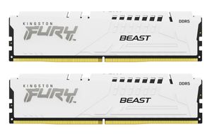 Память для настільних компютерів Kingston Fury 64 GB (2x32GB) DDR5 6000 MHz Beast Expo White (KF560C36BWEK2-64)