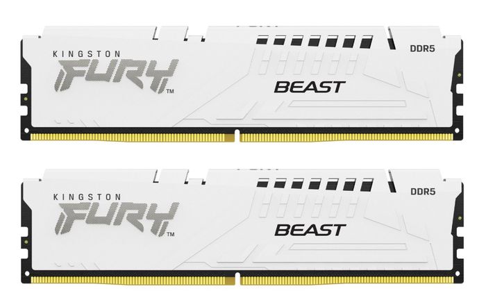 Память для настільних компютерів Kingston Fury 64 GB (2x32GB) DDR5 6000 MHz Beast Expo White (KF560C36BWEK2-64)