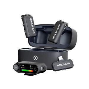 Мікрофонна радіосистема для камери, для смартфона Hollyland Lark MAX2 Combo (2TX1RX) Black