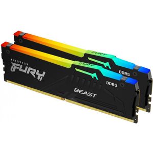 Память для настільних компютерів Kingston Fury 64 gb (2x32gb) DDR5 6400 MHz Beast Rgb Expo (KF564C32BBEAK2-64)