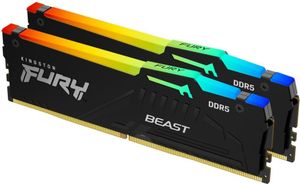 Память для настільних компютерів Kingston Fury 64 gb (2x32gb) DDR5 5200 MHz Beast Black Rgb Expo (KF552C40BB2AK2-64)