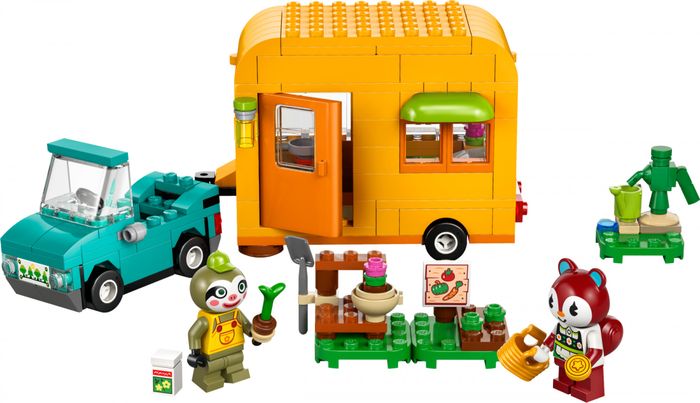 Блоковий конструктор Lego Animal Crossing Садова крамниця і караван, що належать Leif (77054)