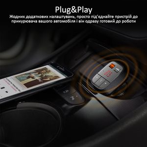 FM-трансмітер Promate SMARTUNE-2+ Black