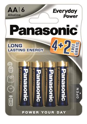 Батарейка Panasonic Everyday Power AA LR06 1x6 шт