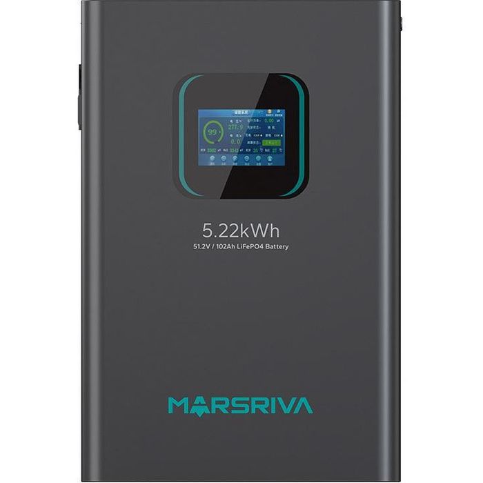 Зовнішня батарея для ДБЖ/інвертора Marsriva LiFePO4 51.2V 100Ah Bms (MR-LFP48-100-WMD)