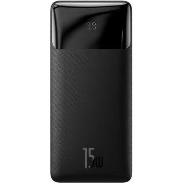 Зовнішній акумулятор (павербанк) Baseus Bipow Digital Display 15W 20000mAh Black (PPDML-J01)
