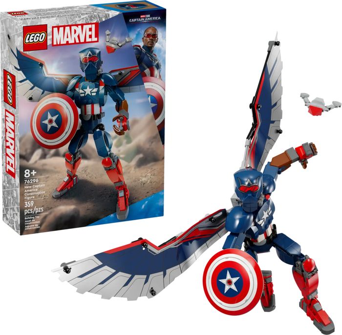 Блоковий конструктор Lego Marvel Фігурка Нового Капітана Америка для складання (76296)