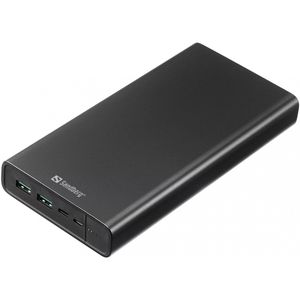 Зовнішній акумулятор (павербанк) Sandberg PD 100W 5A 38400 mAh, 2хUSB, Type-C Out (420-63)
