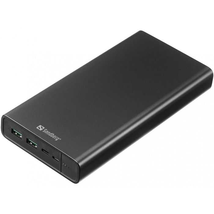 Зовнішній акумулятор (павербанк) Sandberg PD 100W 5A 38400 mAh, 2хUSB, Type-C Out (420-63)