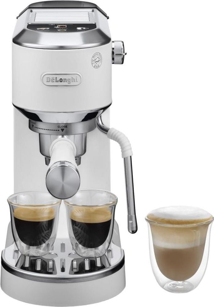 Ріжкова кавоварка еспресо Delonghi Dedica Duo EC 890.WI