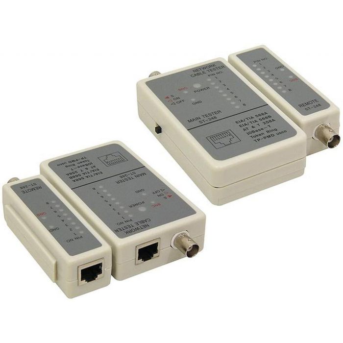 Тестер для локальной сети Cablexpert RJ45, RG58 кабелей NCT-1