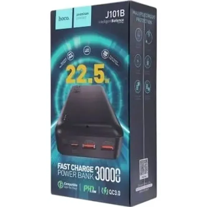 Зовнішній акумулятор (Power Bank) HOCO J101B Astute 30000mAh Black 22.5W
