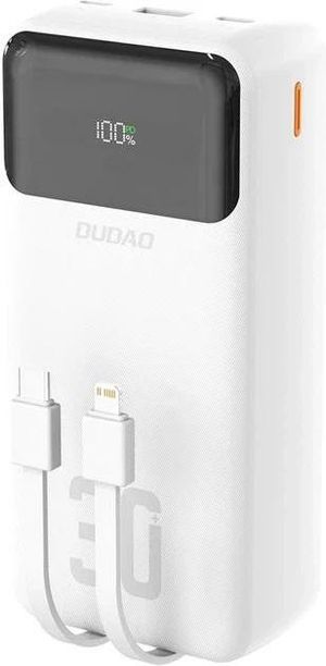 Зовнішній акумулятор (павербанк) Dudao K15 Max 30000mAh 22.5W White