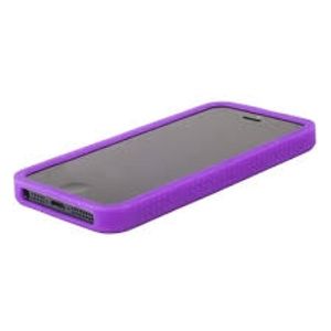 Бампер Iphone 5g/5s Purpule transparent материал силикон