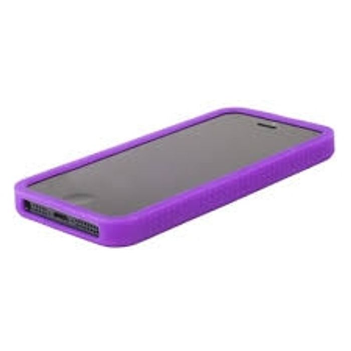 Бампер Iphone 5g/5s Purpule transparent материал силикон
